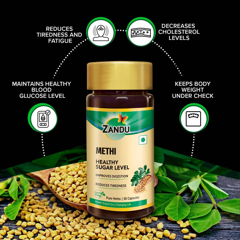 Zandu Methi Healthy Sugar Level Capsules