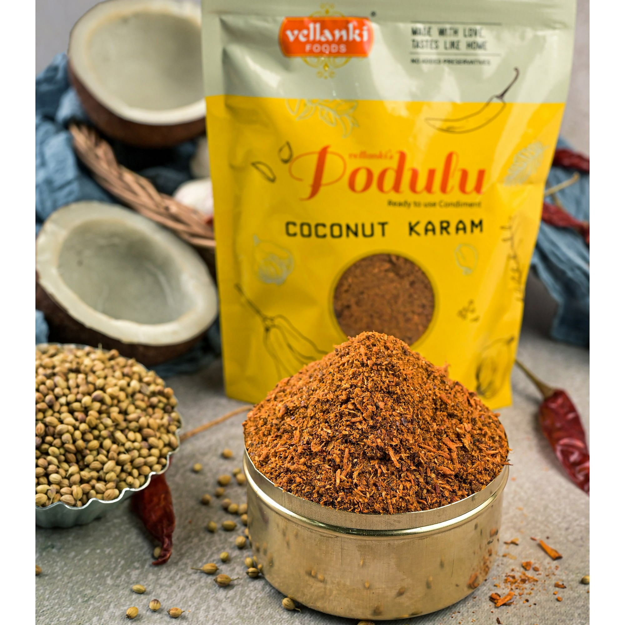 Vellanki Foods Kobbari Karam Podi (Coconut)