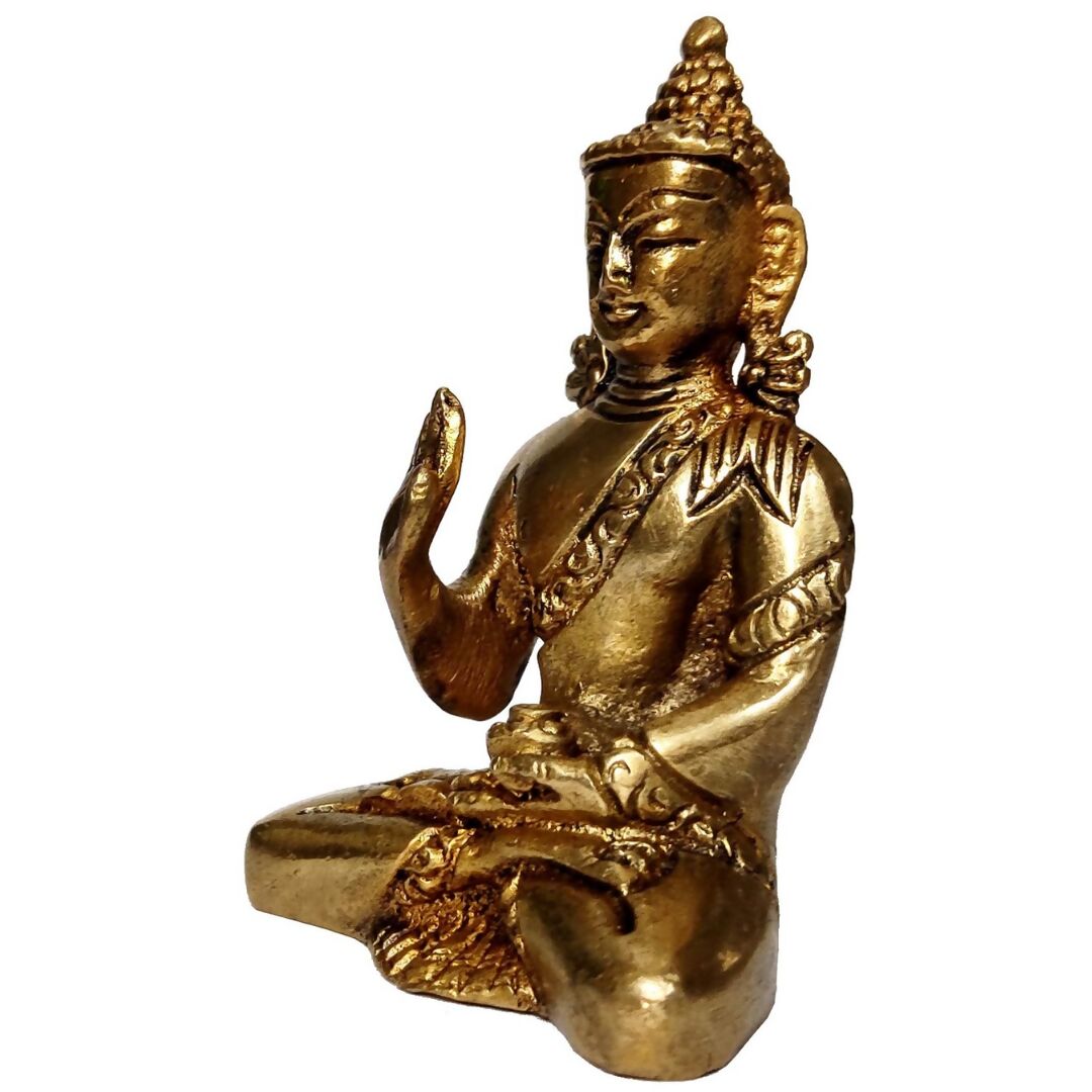 Purpledip Brass Idol Preaching Buddha