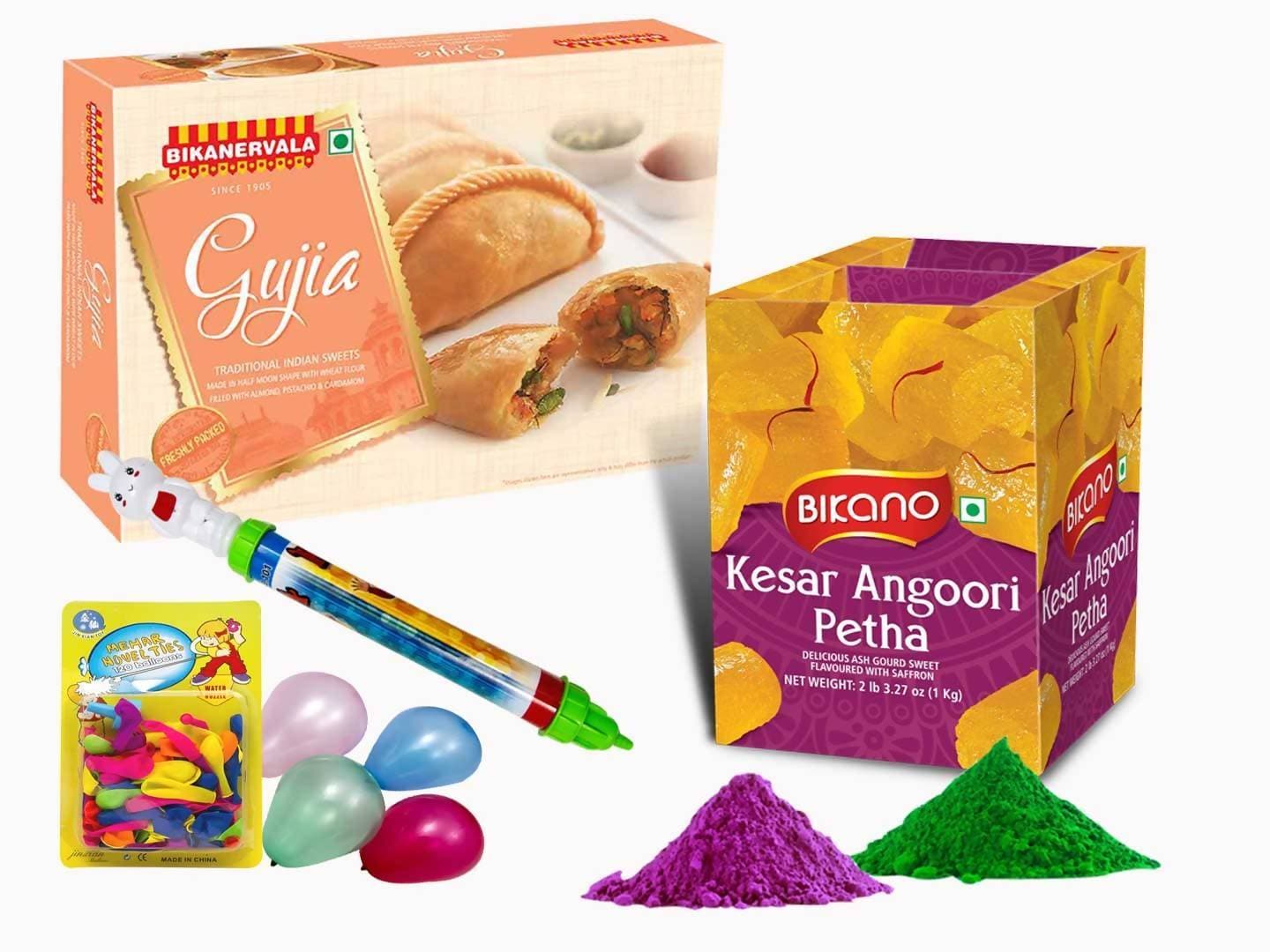 Bikano Kesar Angoori Petha With Holi Ghujia