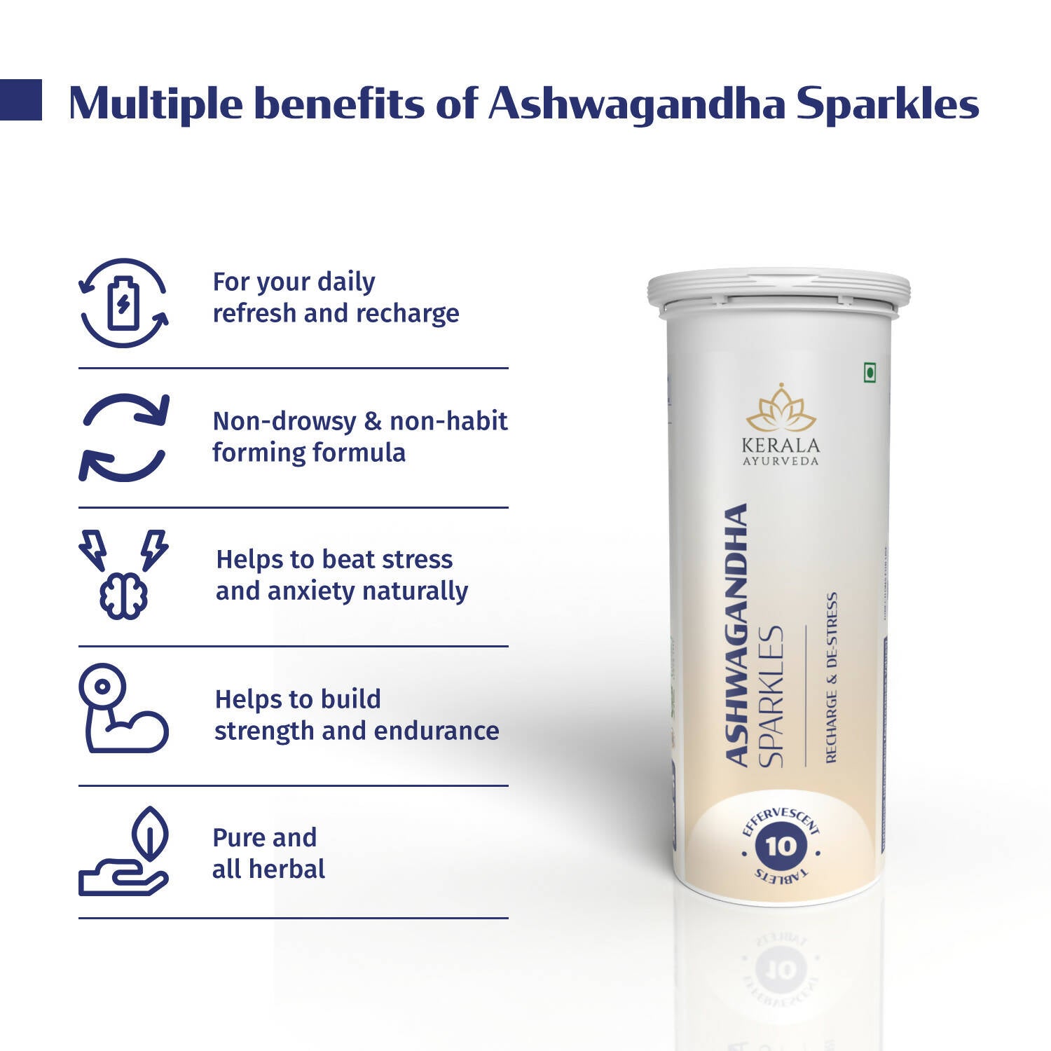 Kerala Ayurveda Ashwagandha Sparkles Tablets