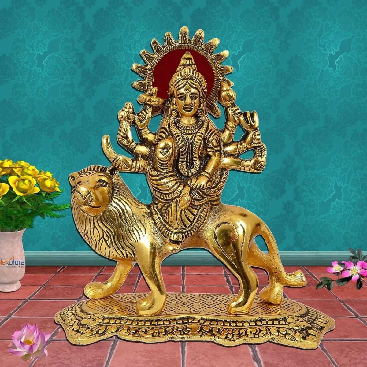 Aargkraf Brass Maa Durga Mata Rani Idol