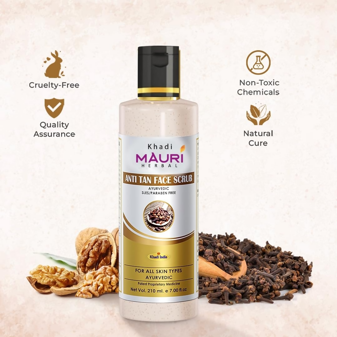 Khadi Mauri Herbal Anti Tan Face Scrub Removes Tan