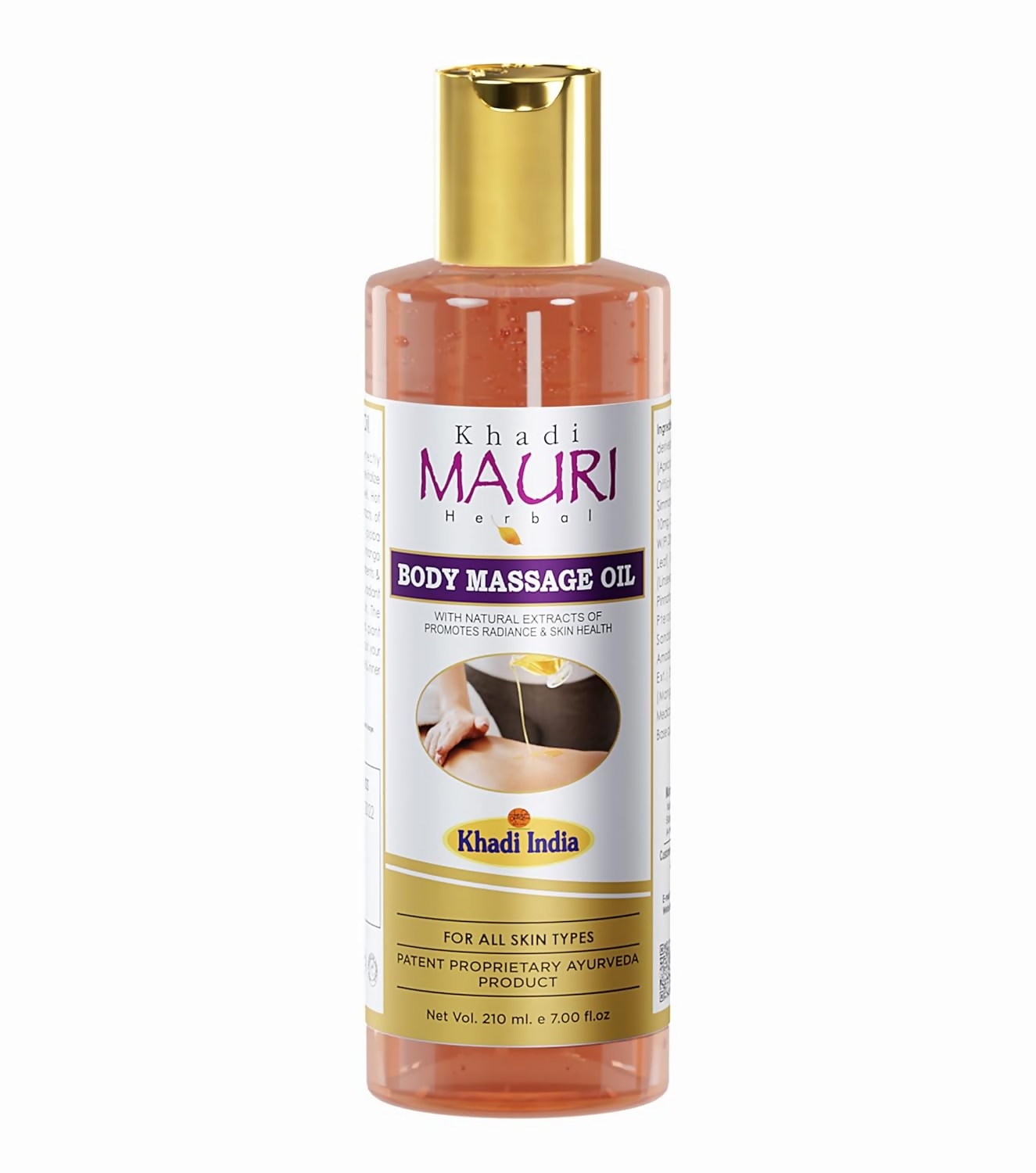 Khadi Mauri Herbal Body Massage Oil with Jojoba