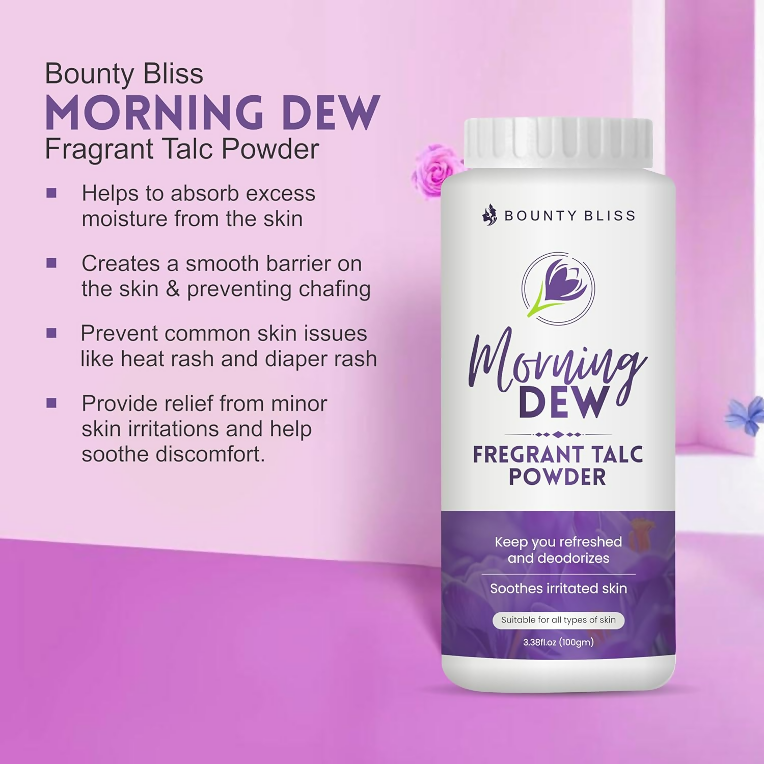 Bounty Bliss Morning Dew Talc Powder Talcum Powder