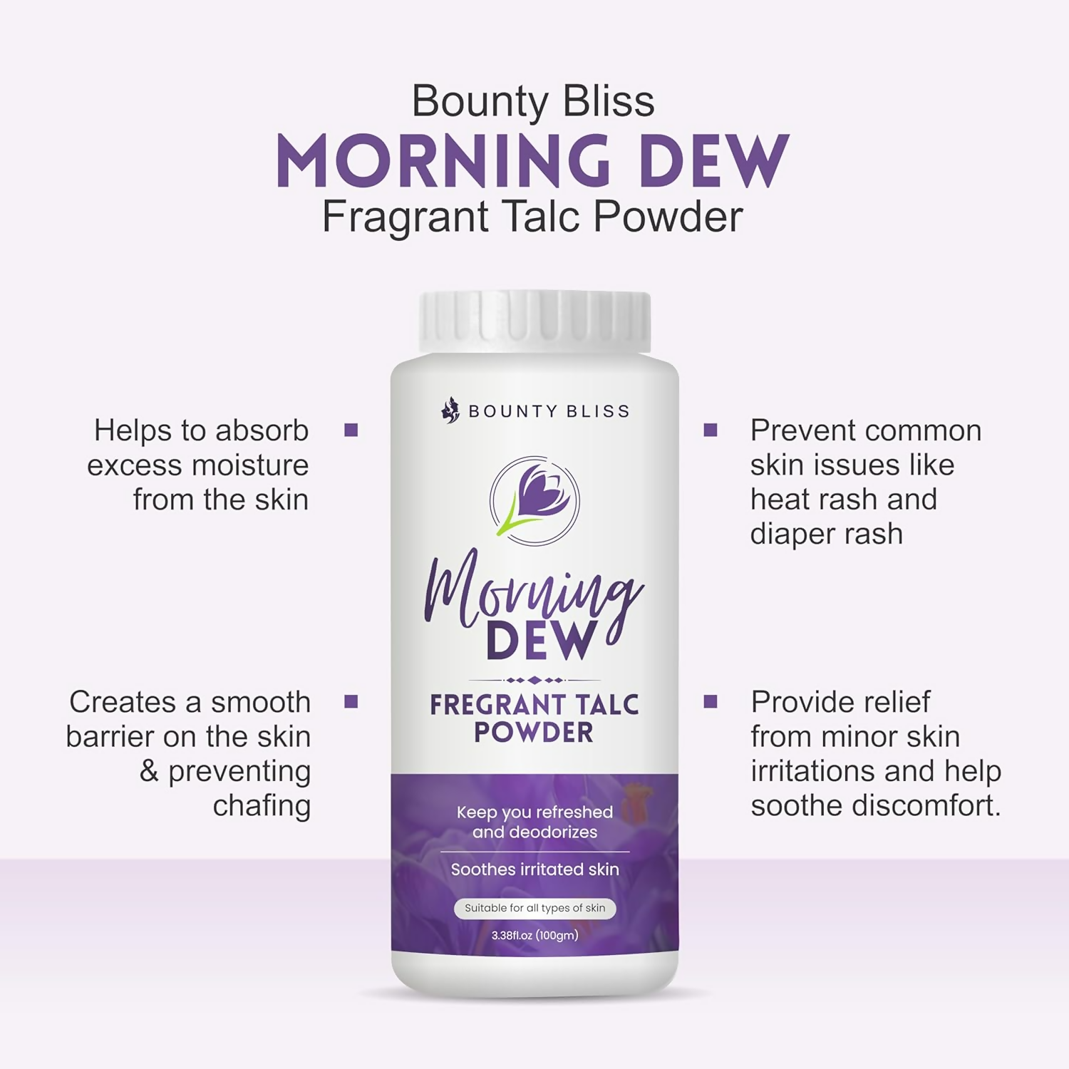 Bounty Bliss Morning Dew Talc Powder Talcum Powder