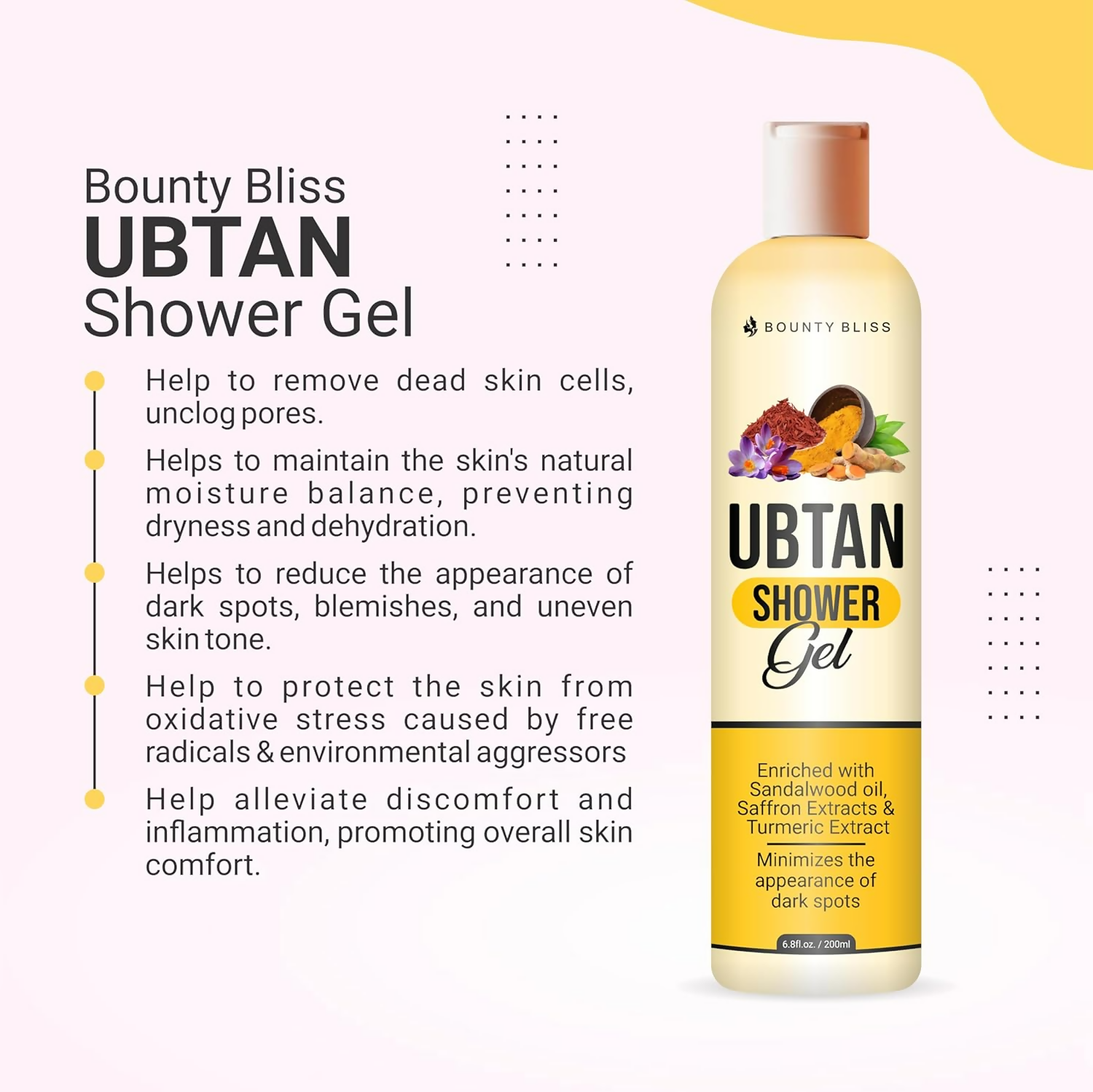 Bounty Bliss Ubtan Shower Gel - Nourishing Natural Cleanser