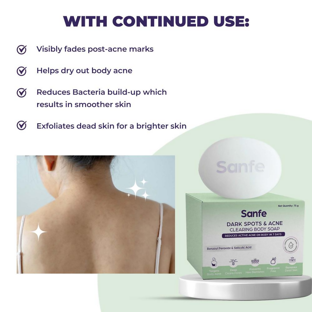 Sanfe Dark Spots & Acne Clearing Body Soap