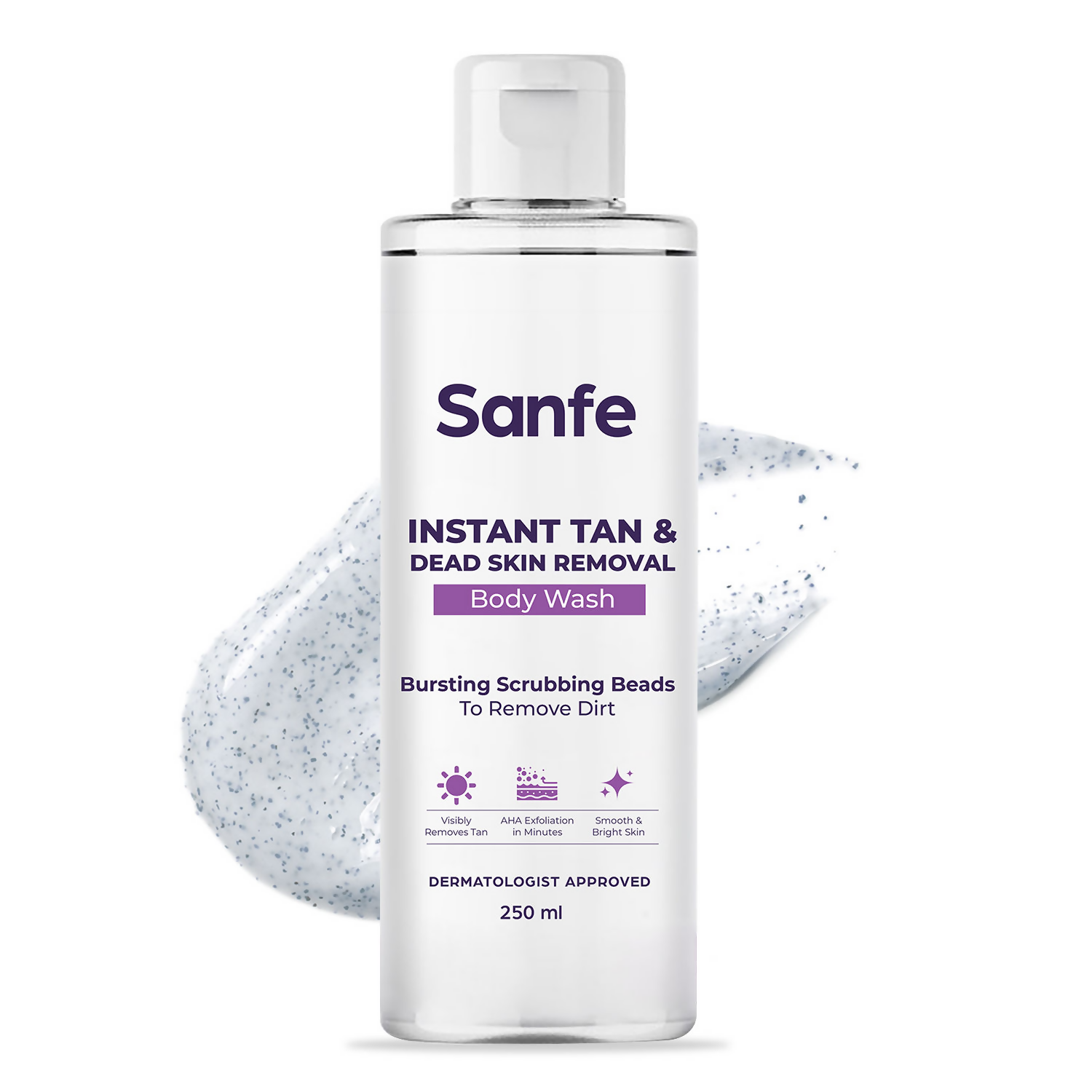 Sanfe Instant Tan & Dead Skin Removal Exfoliating Body Wash