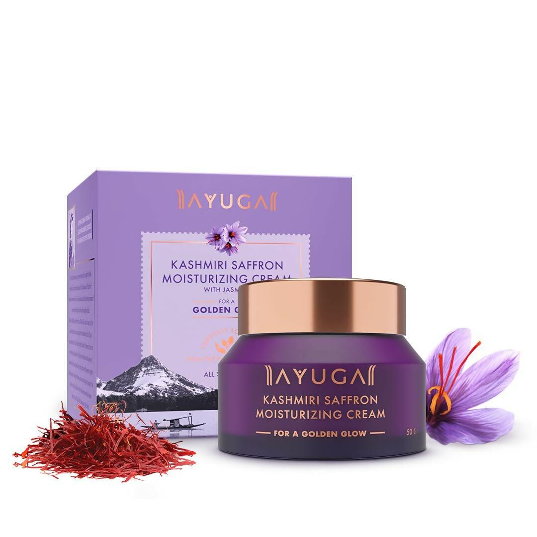 Ayuga Kashmiri Saffron Face Oil & Moisturizing Cream Combo