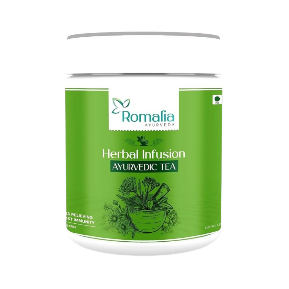 Romalia Ayurveda Green Tea Organic & Natural Detox Tea For Immunity & Metabolism Herbal Ayurvedic Green Tea