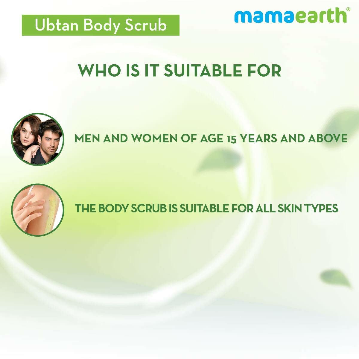 Mamaearth Ubtan Face Mask & Body Scrub with Turmeric & Saffron Combo For Tan Removal