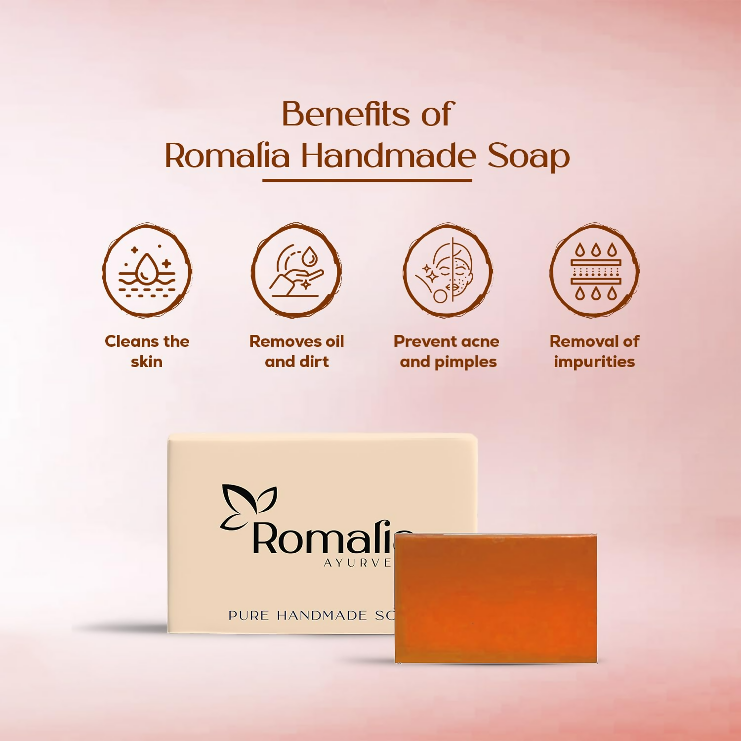 Romalia Ayurveda Face King Handcrafted Herbal Soap