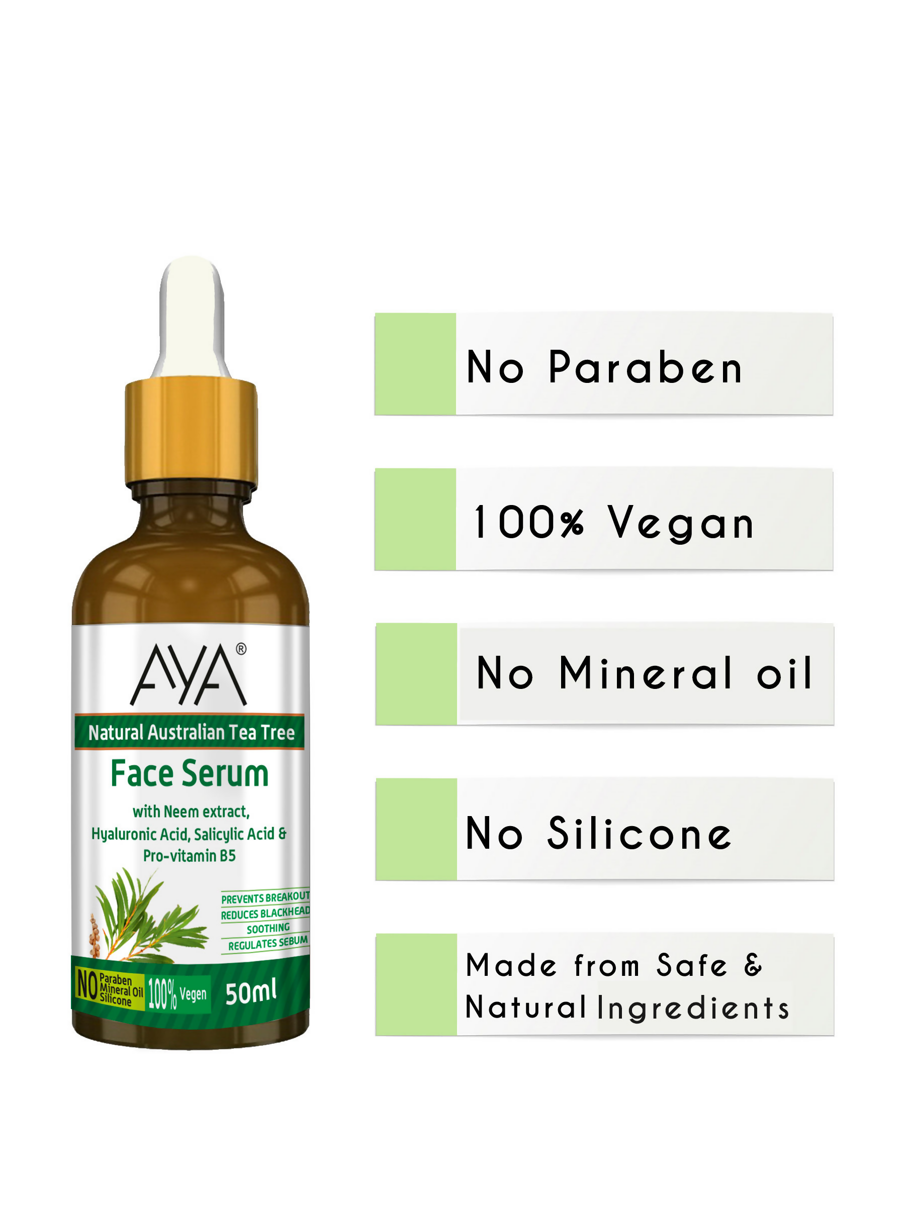 AYA Natural Australian Tea Tree Face Serum