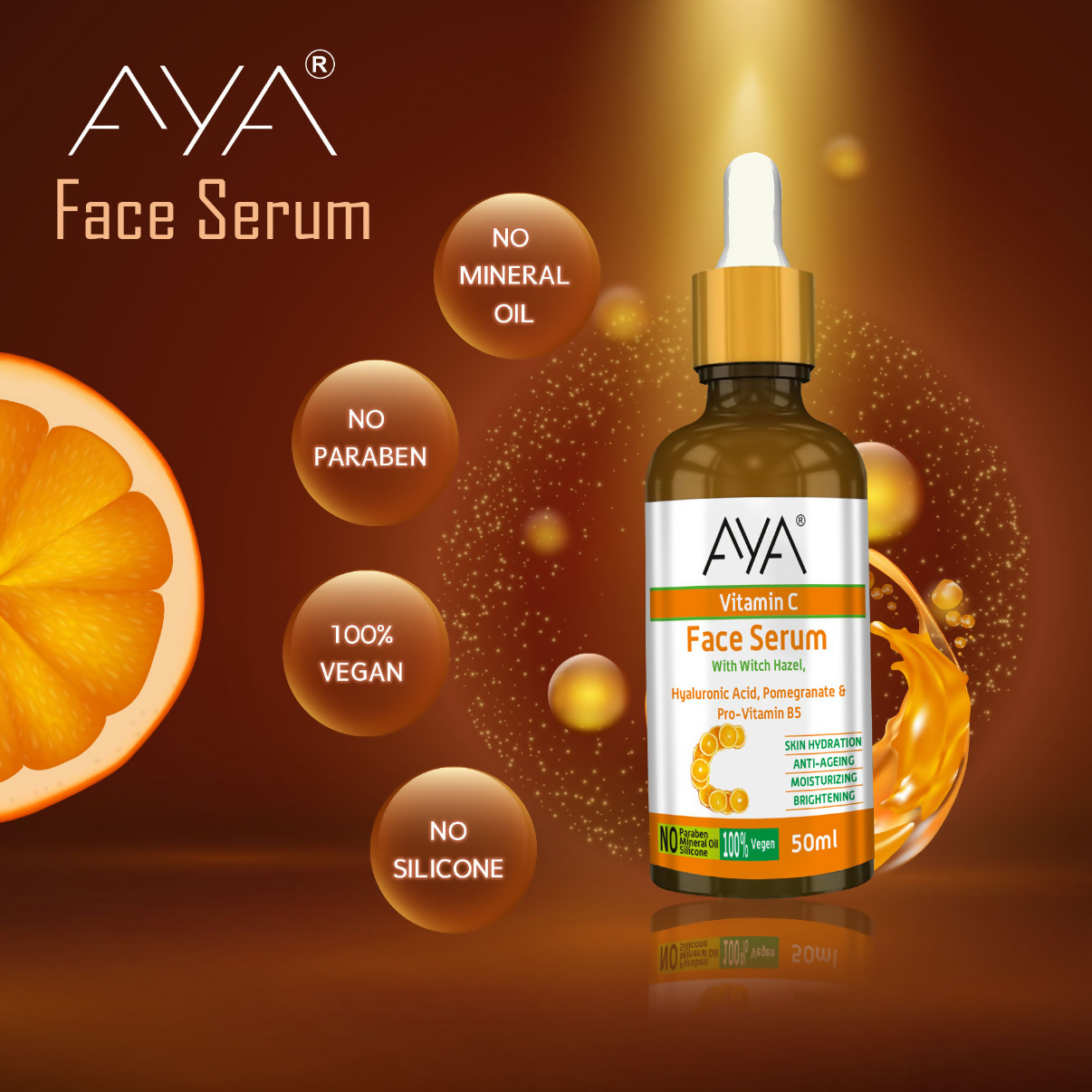 AYA Vitamin C Face Serum For Skin Hydration