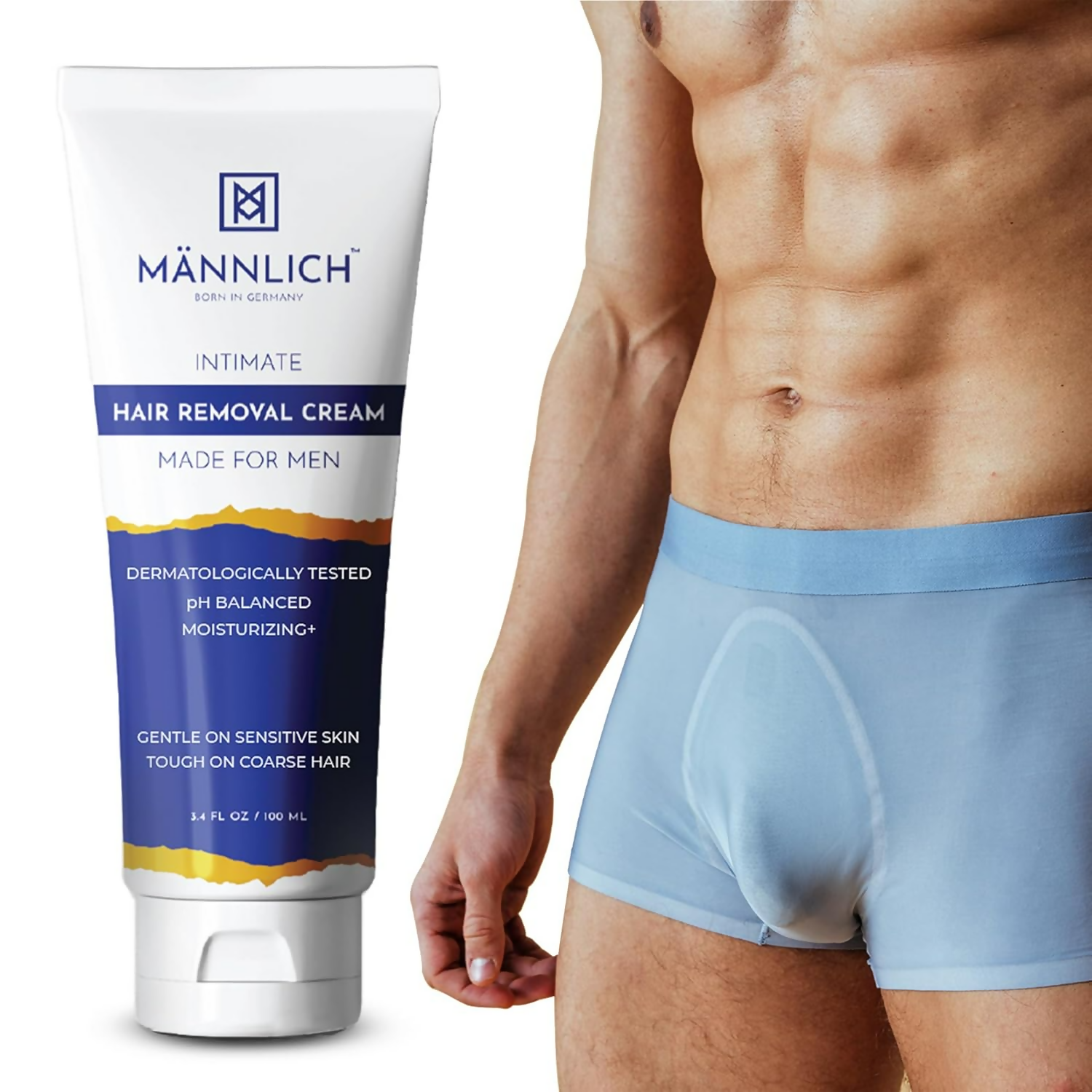 Mannlich Intimate Private Hair Removal Cream For Men