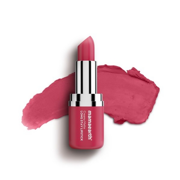 Mamaearth Creamy Matte Long Stay Lipstick - Rosewood Pink