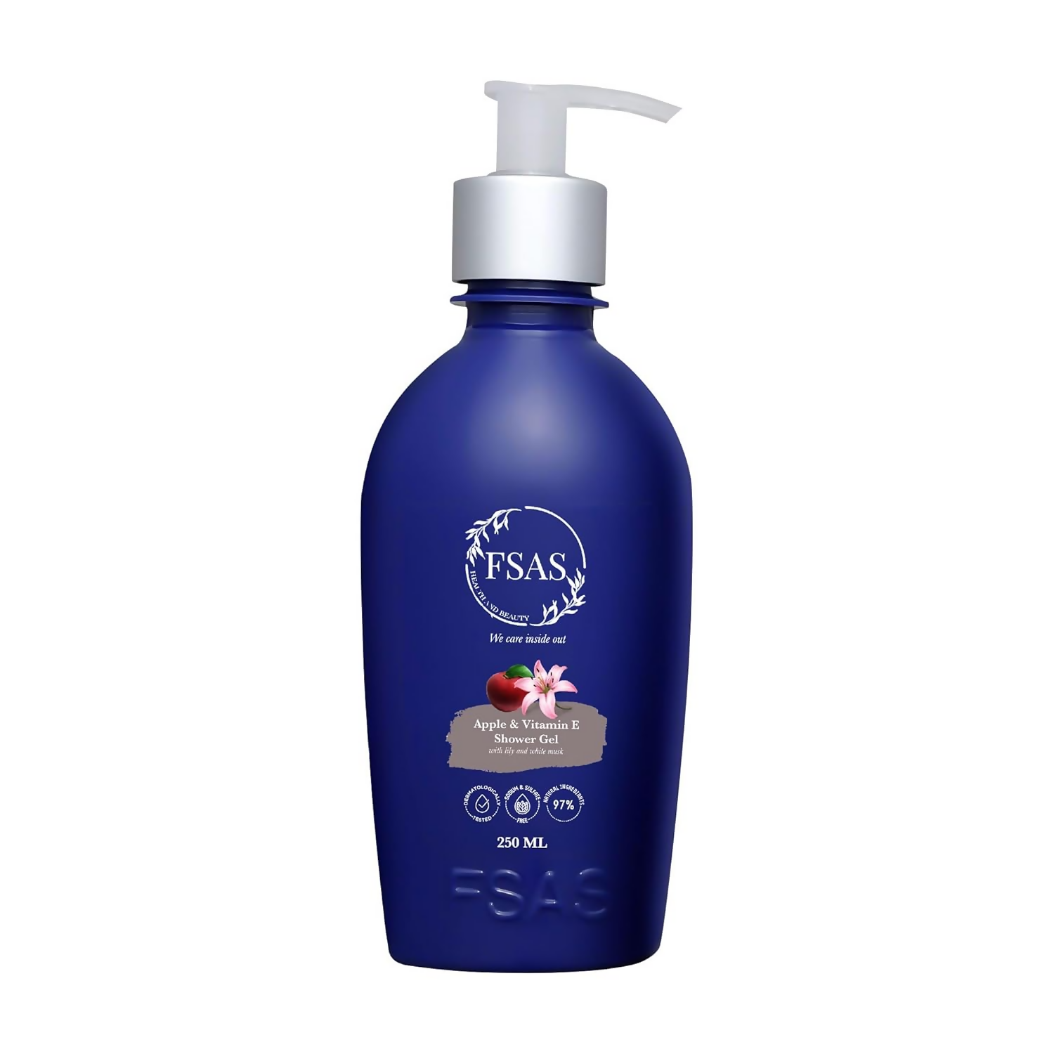 FSAS Health and Beauty 97% Plant-Derived Apple and Vitamin E Shower Gel