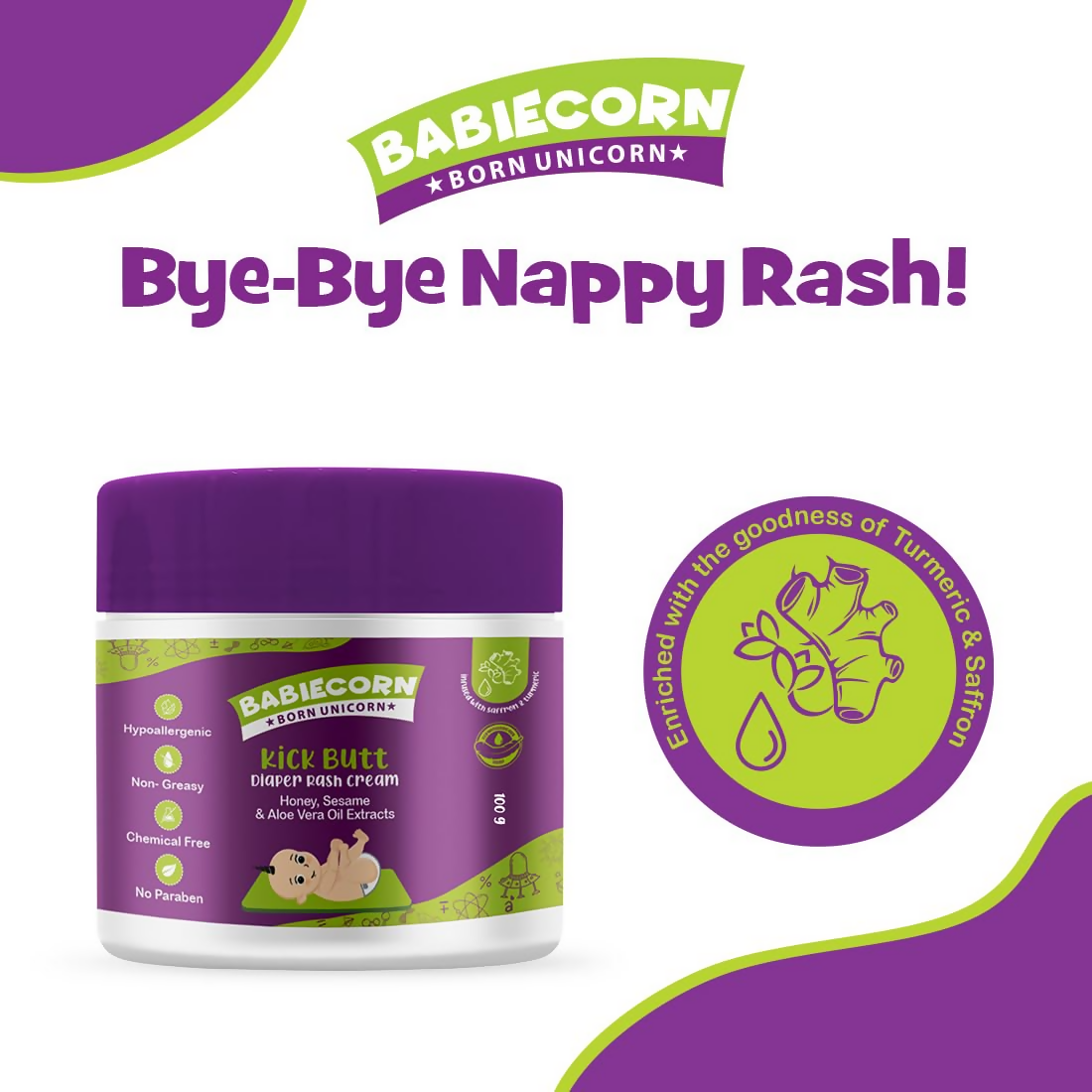 Babiecorn Kick Butt Diaper Rash Cream