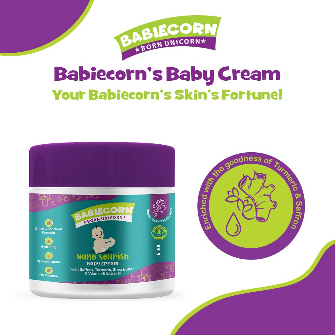 Babiecorn Nano Nourish Baby Cream