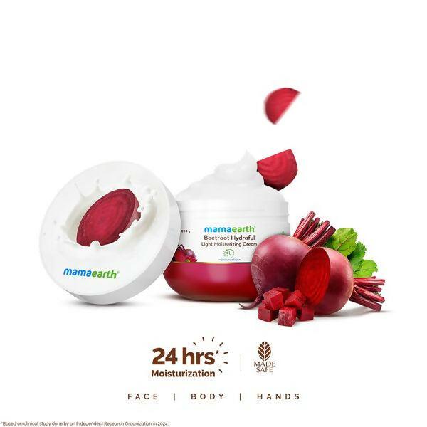 Mamaearth Beetroot Hydraful Light Moisturizing Cream with Beetroot & Hyaluronic Acid For Hydrated Pink Glow