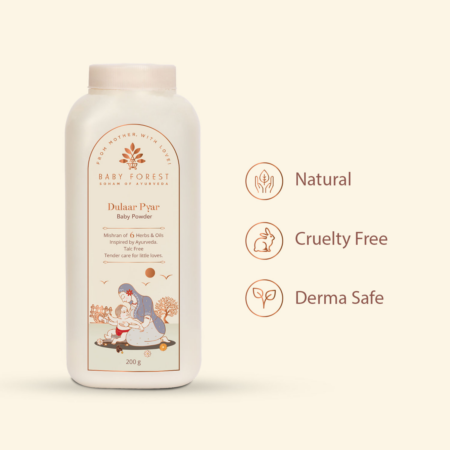 Baby Forest Dulaar Pyar Talc-Free Baby Powder