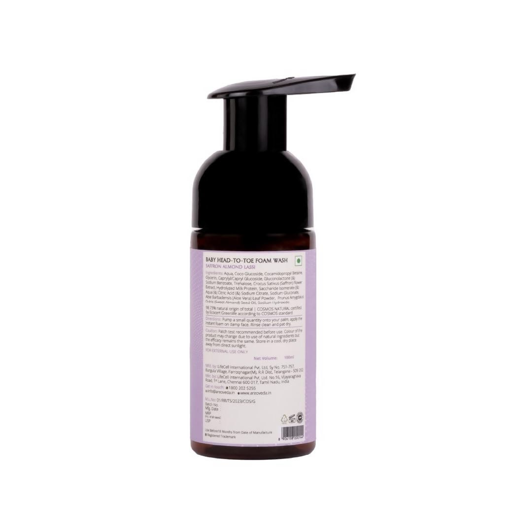 AreoVeda Baby Head-To-Toe Foam Wash