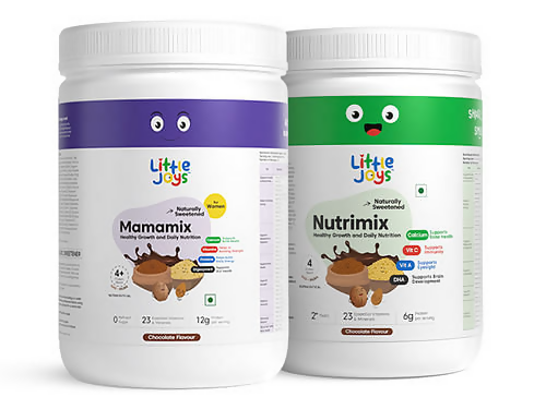 Little Joys MamaMix & NutriMix (For Moms & Kids) Combo - Chocolate Flavor