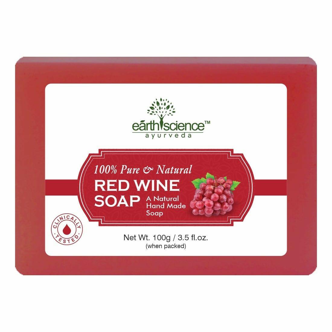 Earth Science Ayurveda Red Wine Bath Soap