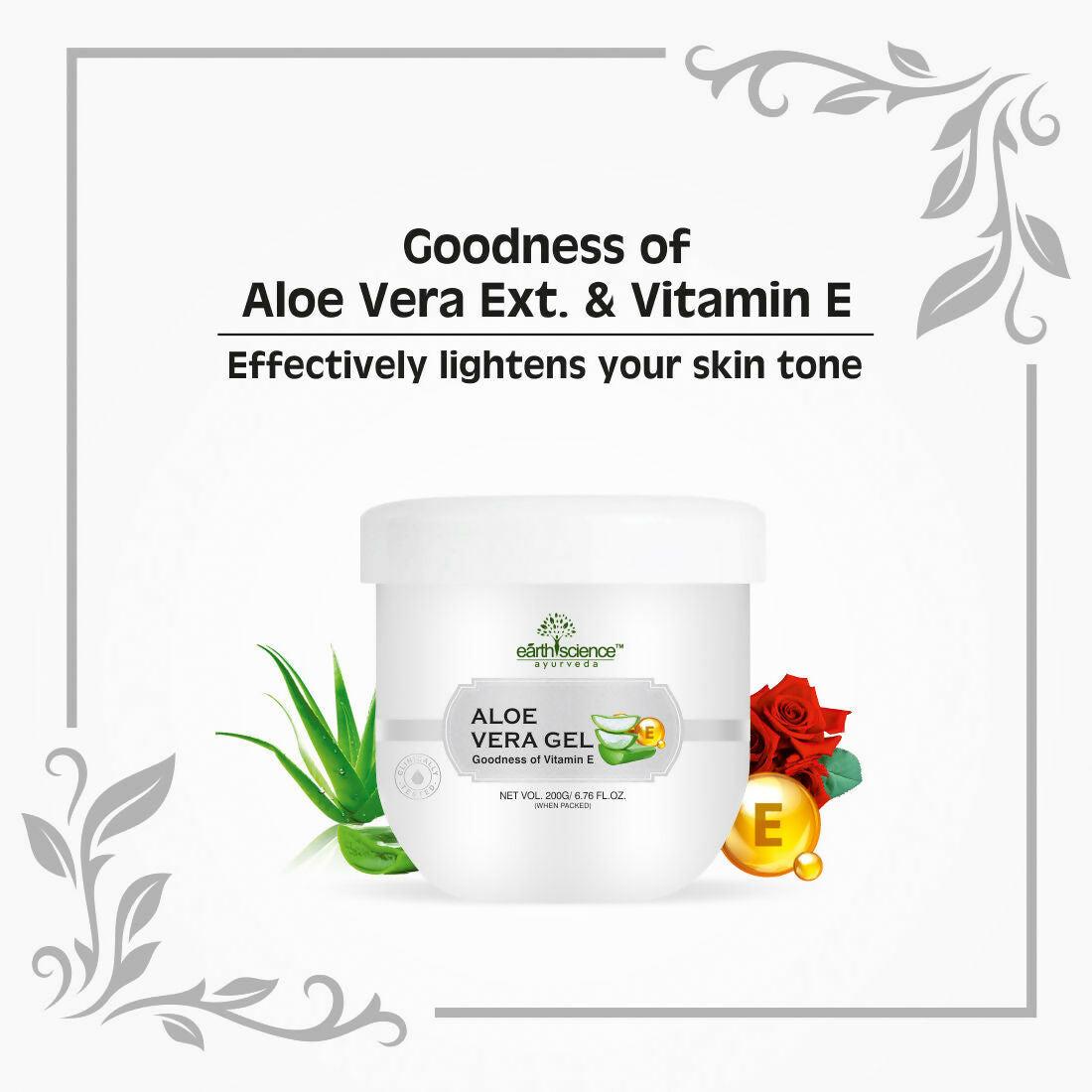 Earth Science Ayurveda Pure Aloe Vera Gel with Vitamin E