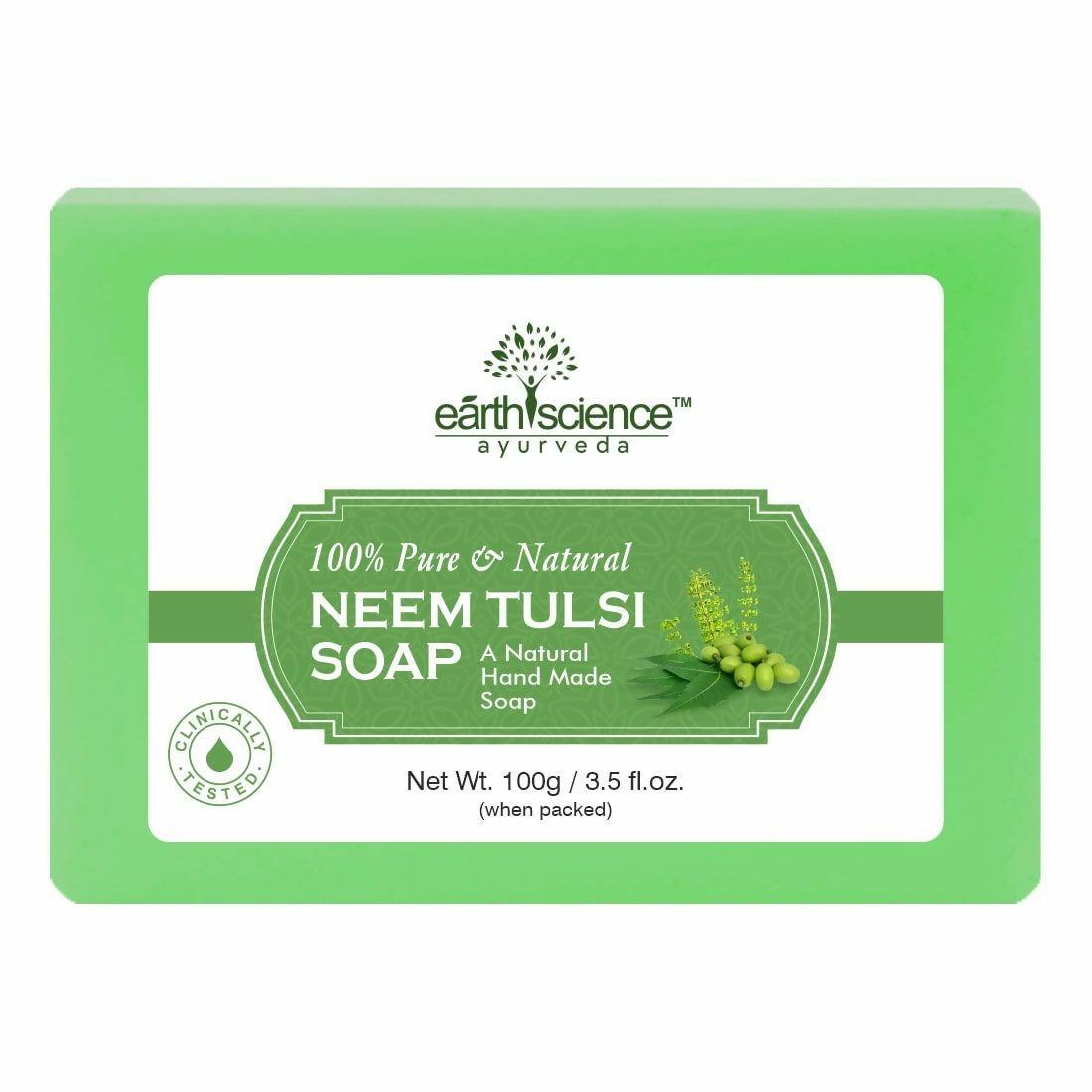 Earth Science Ayurveda Neem Tulsi Bath Soap