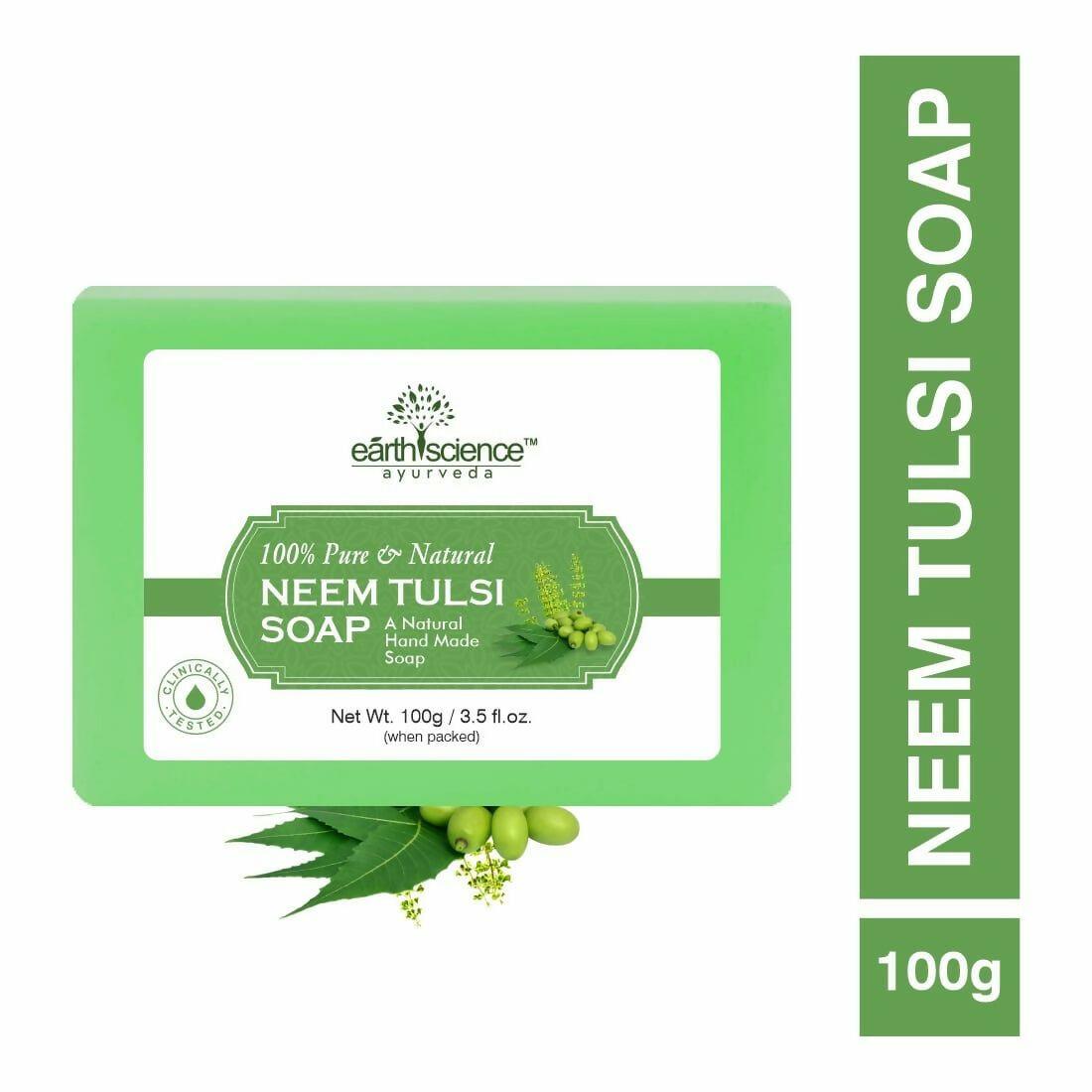 Earth Science Ayurveda Neem Tulsi Bath Soap