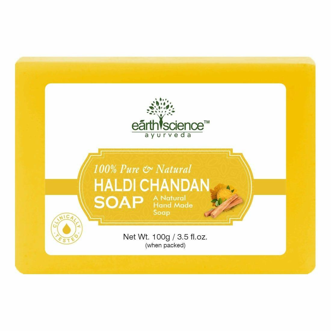 Earth Science Ayurveda Haldi Chandan Bath Soap