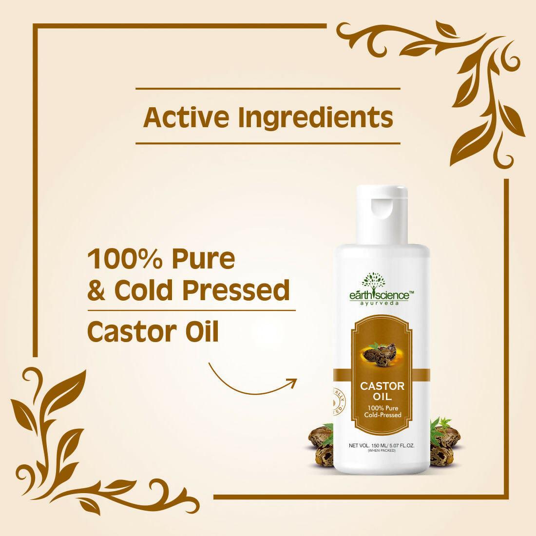 Earth Science Ayurveda 100% Pure Castor Oil