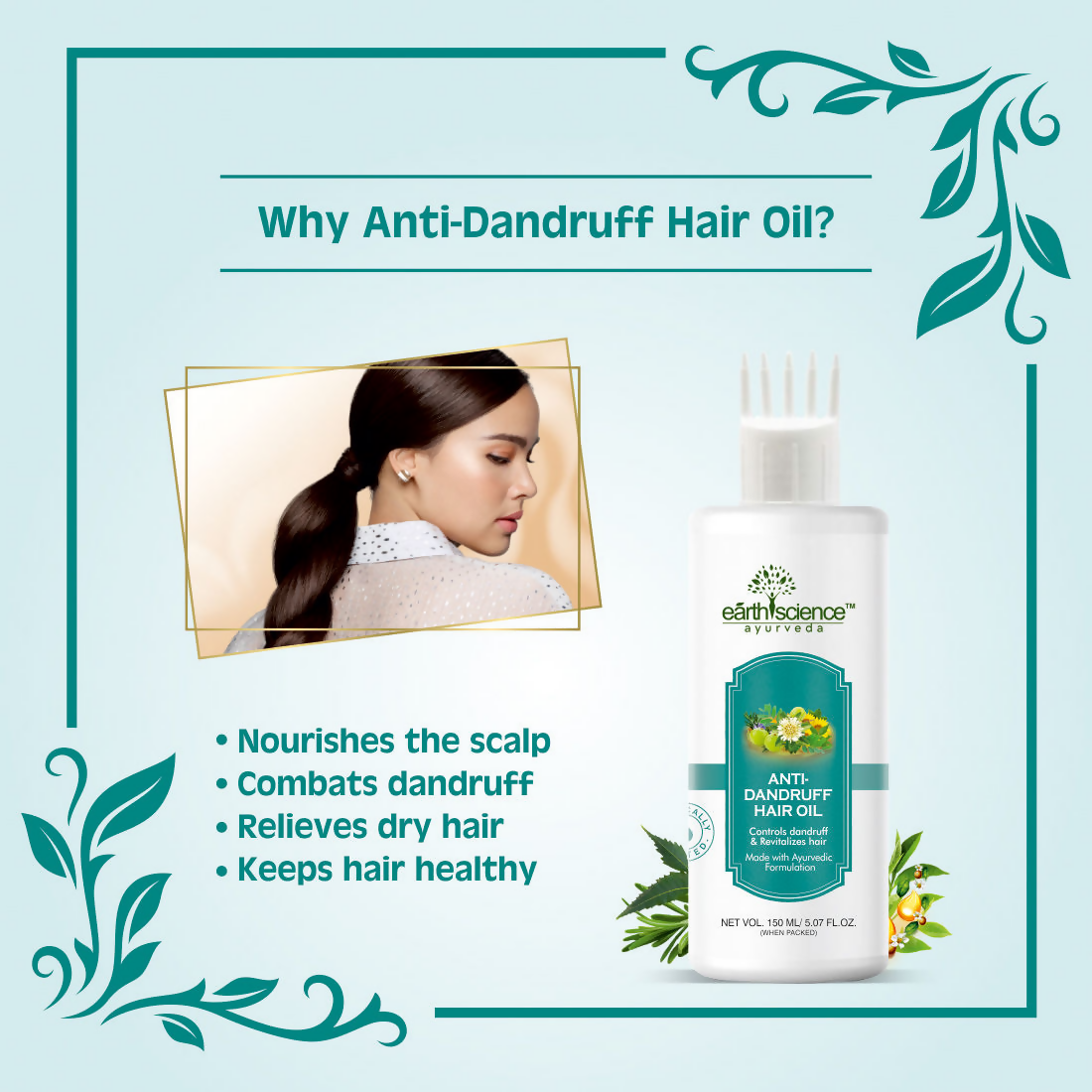 Earth Science Ayurveda Anti Dandruff Hair Oil