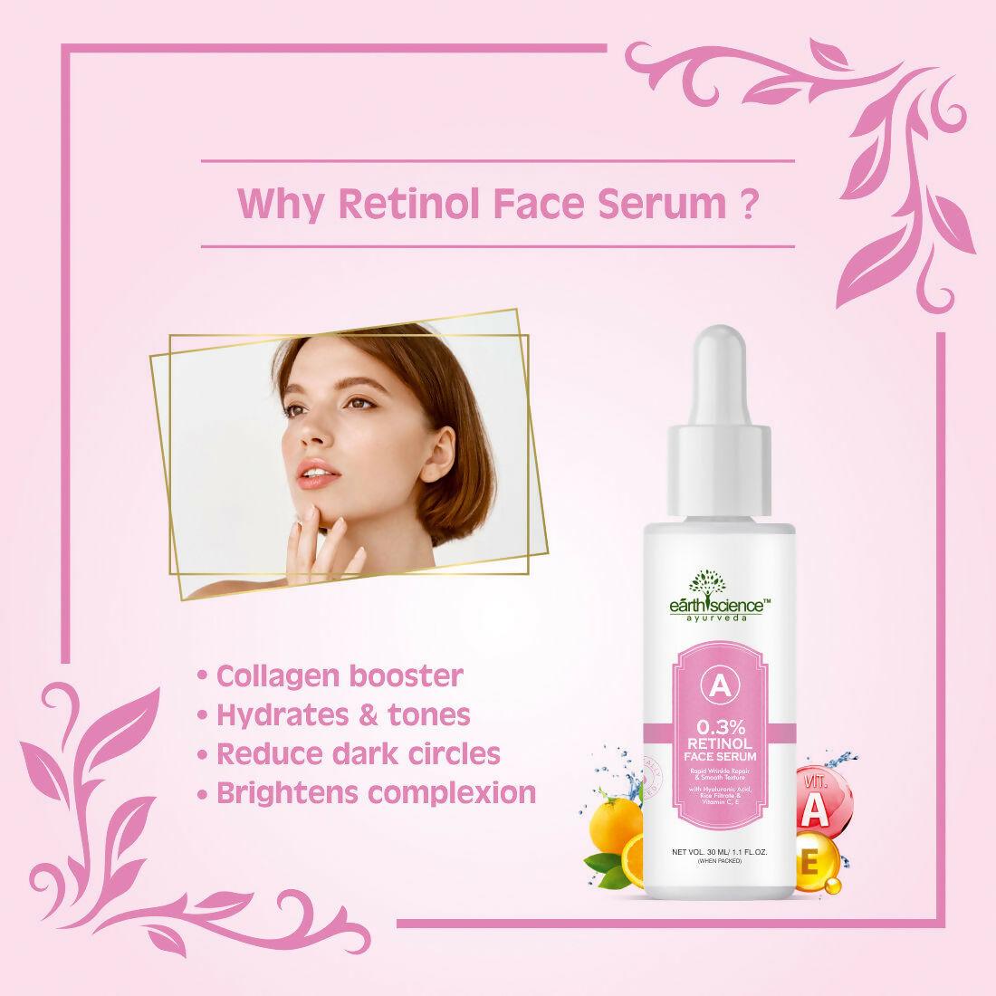 Earth Science Ayurveda 0.3% Retinol + Hyaluronic Acid Night Face Serum