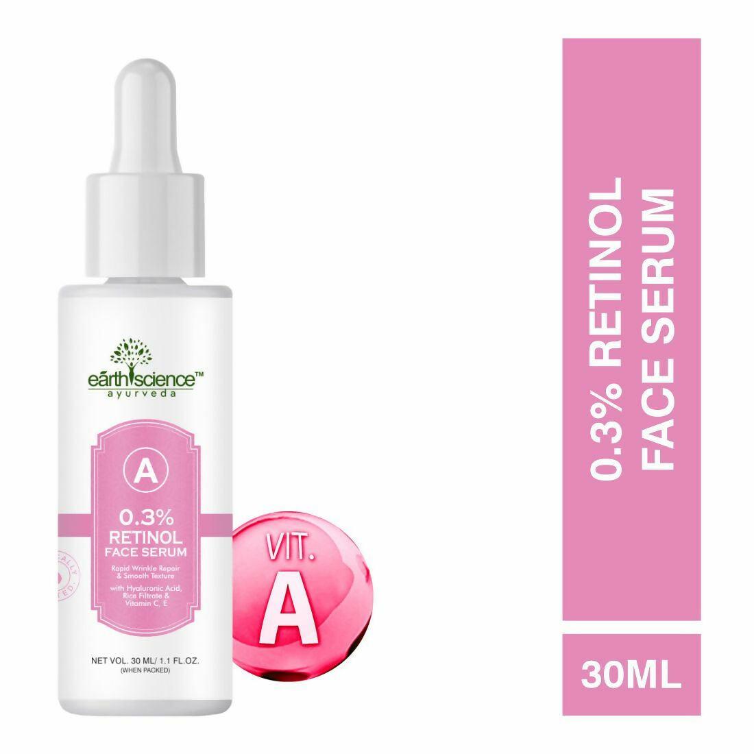 Earth Science Ayurveda 0.3% Retinol + Hyaluronic Acid Night Face Serum