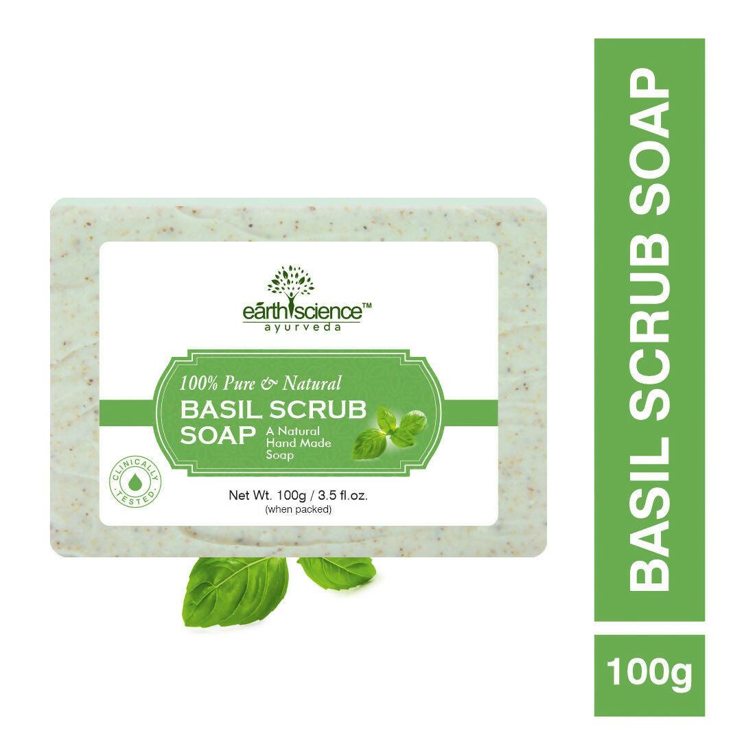 Earth Science Ayurveda Basil Scrub Bath Soap