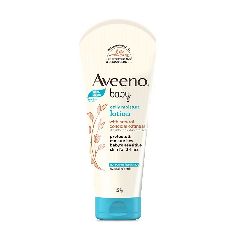 Aveeno Baby Daily Moisture Lotion, Oatmeal Face & Body Moisturizer for Dry, Itchy & Sensitive Skin