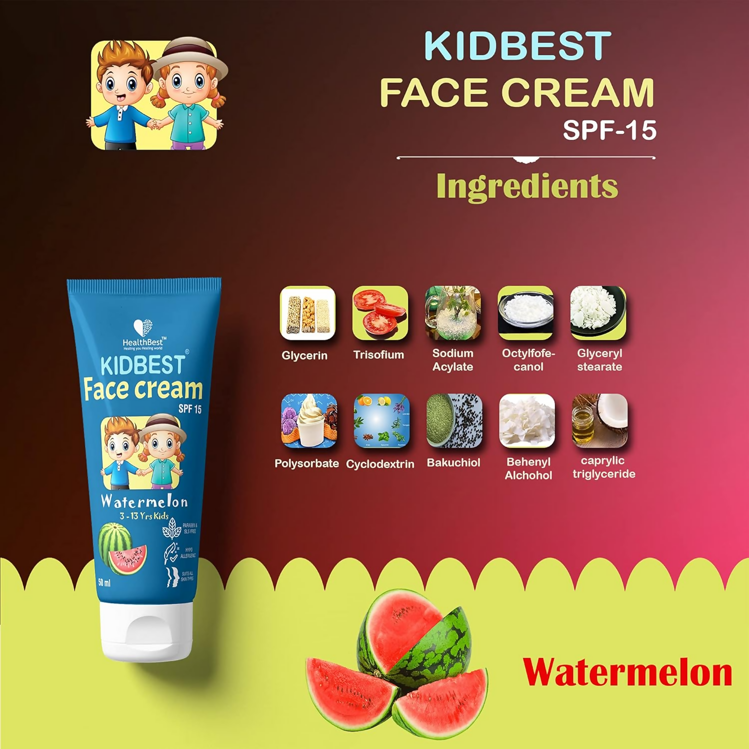 HealthBest Kids Face Cream SPF 15