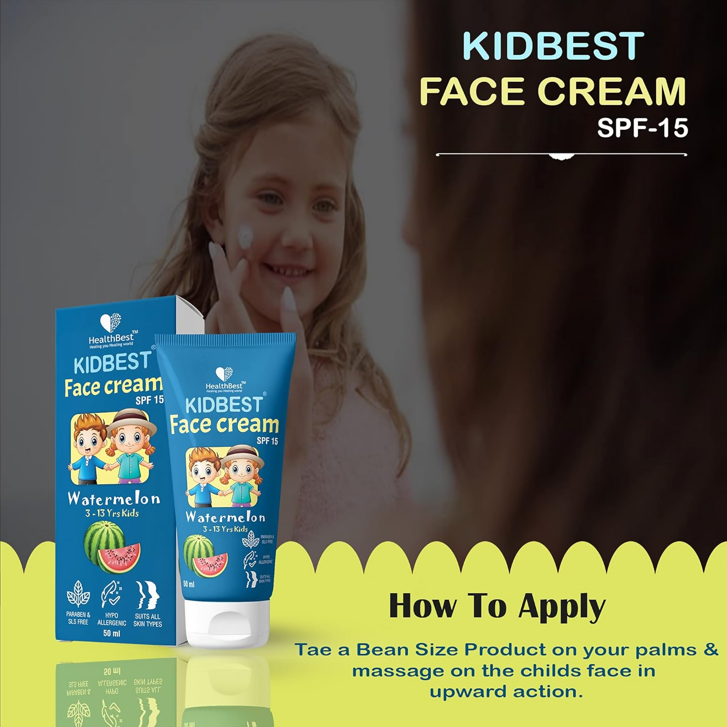 HealthBest Kids Face Cream SPF 15