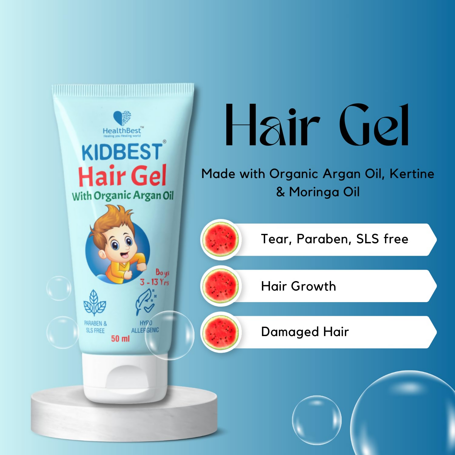 HealthBest Kids Hair Styling Gel