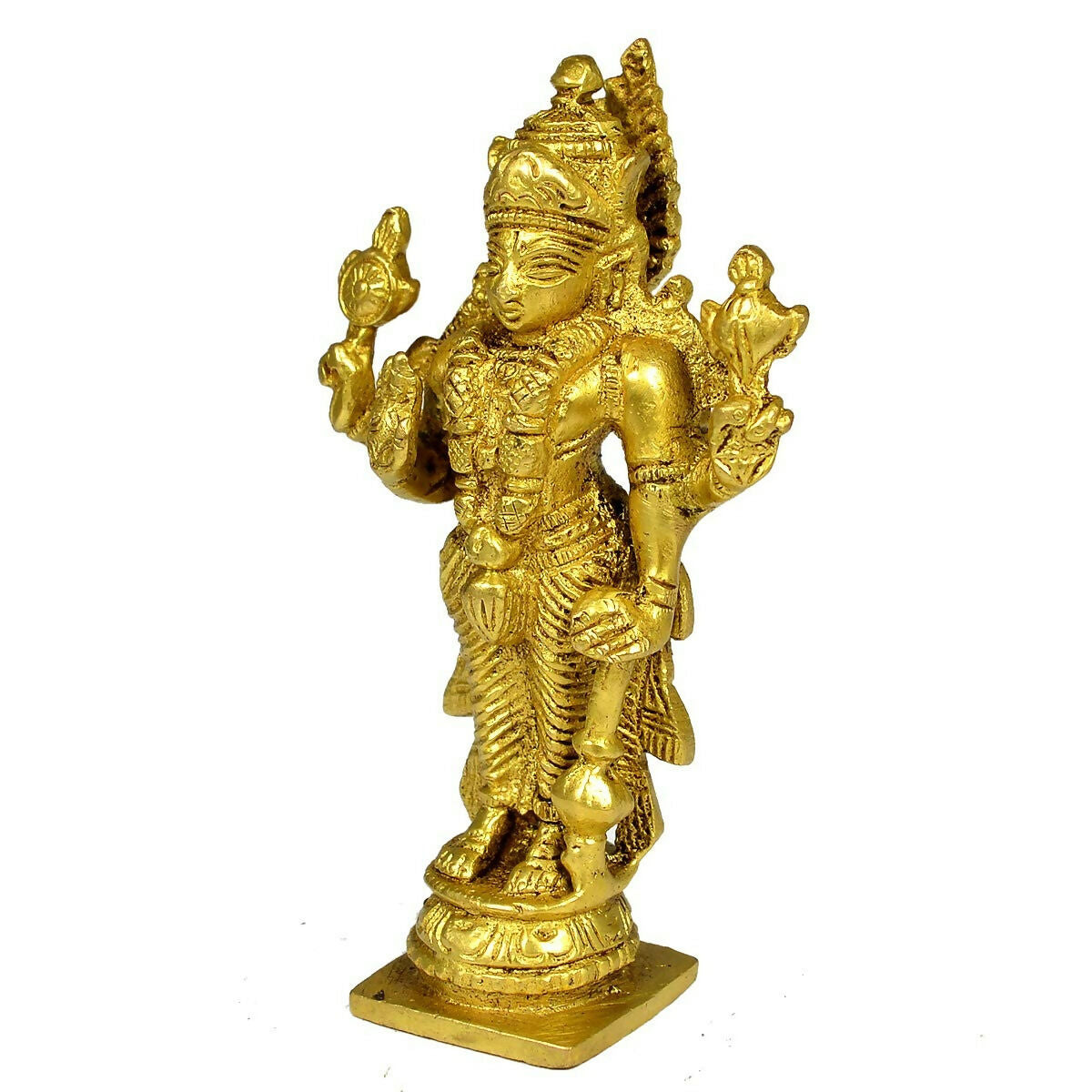 Reiki Crystal Products Pure Brass Vishnu Idol