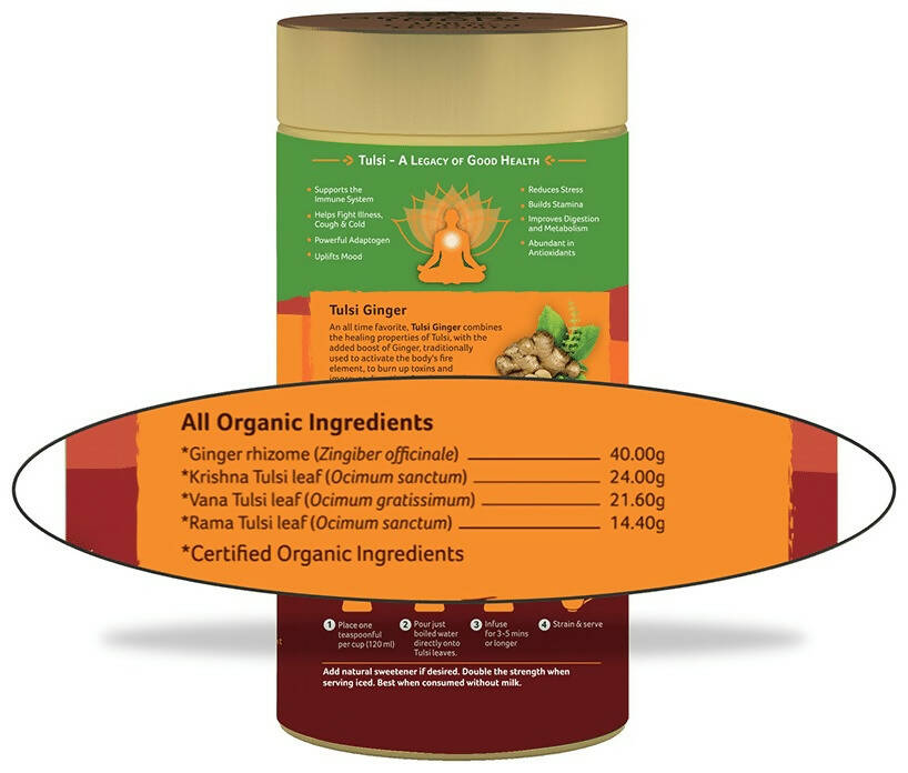 Organic India Tulsi Ginger Green Tea