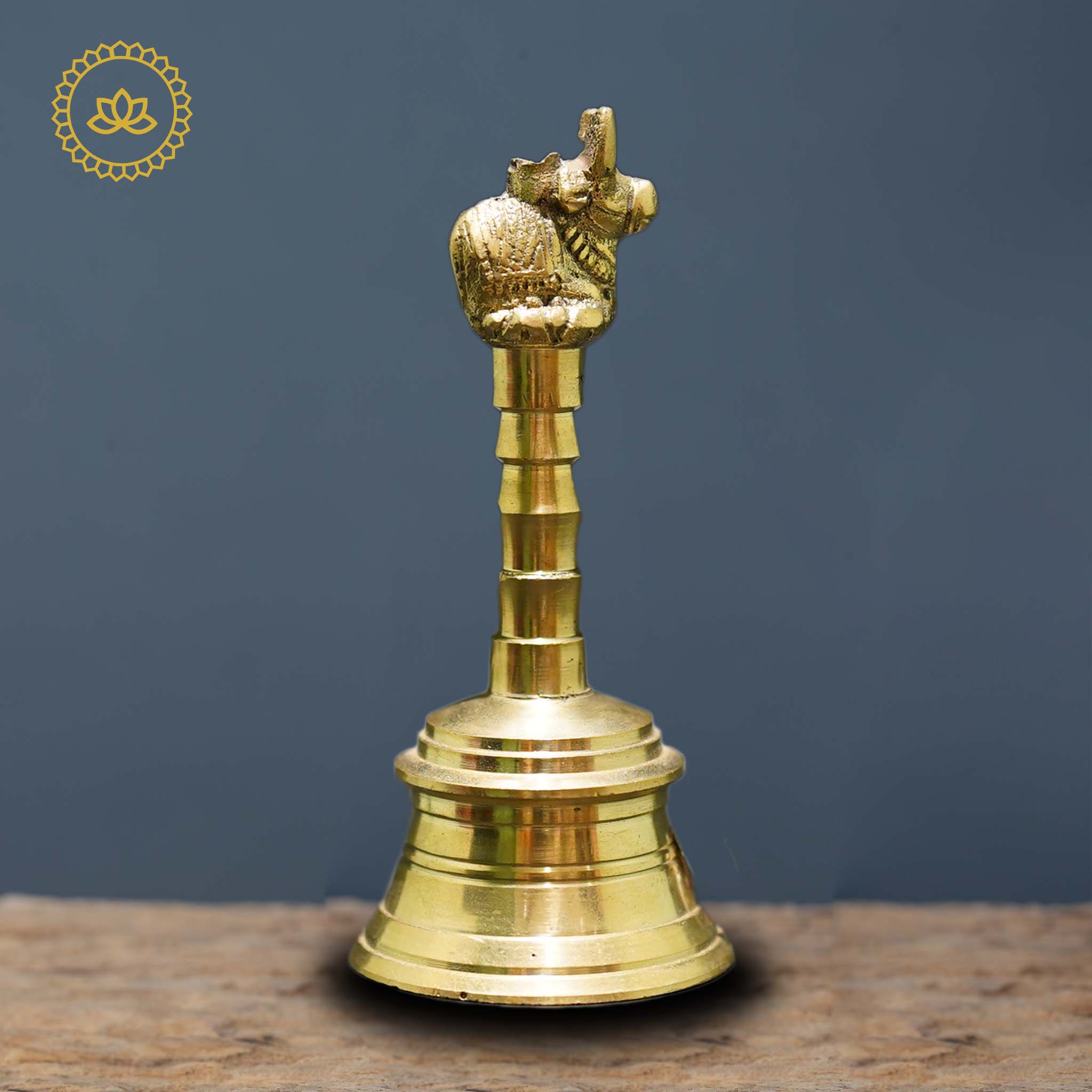 Brass Nandi Sitting Bell - Divine Melodies for Homes