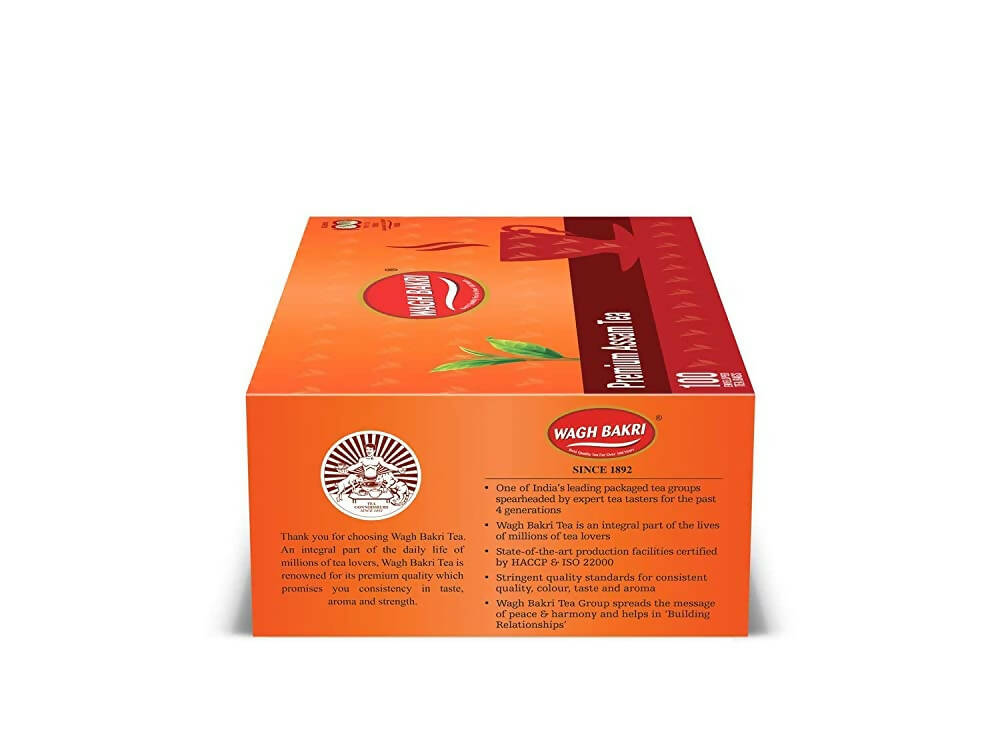 Wagh Bakri Premium Assam Tea Bags (100 teabags)