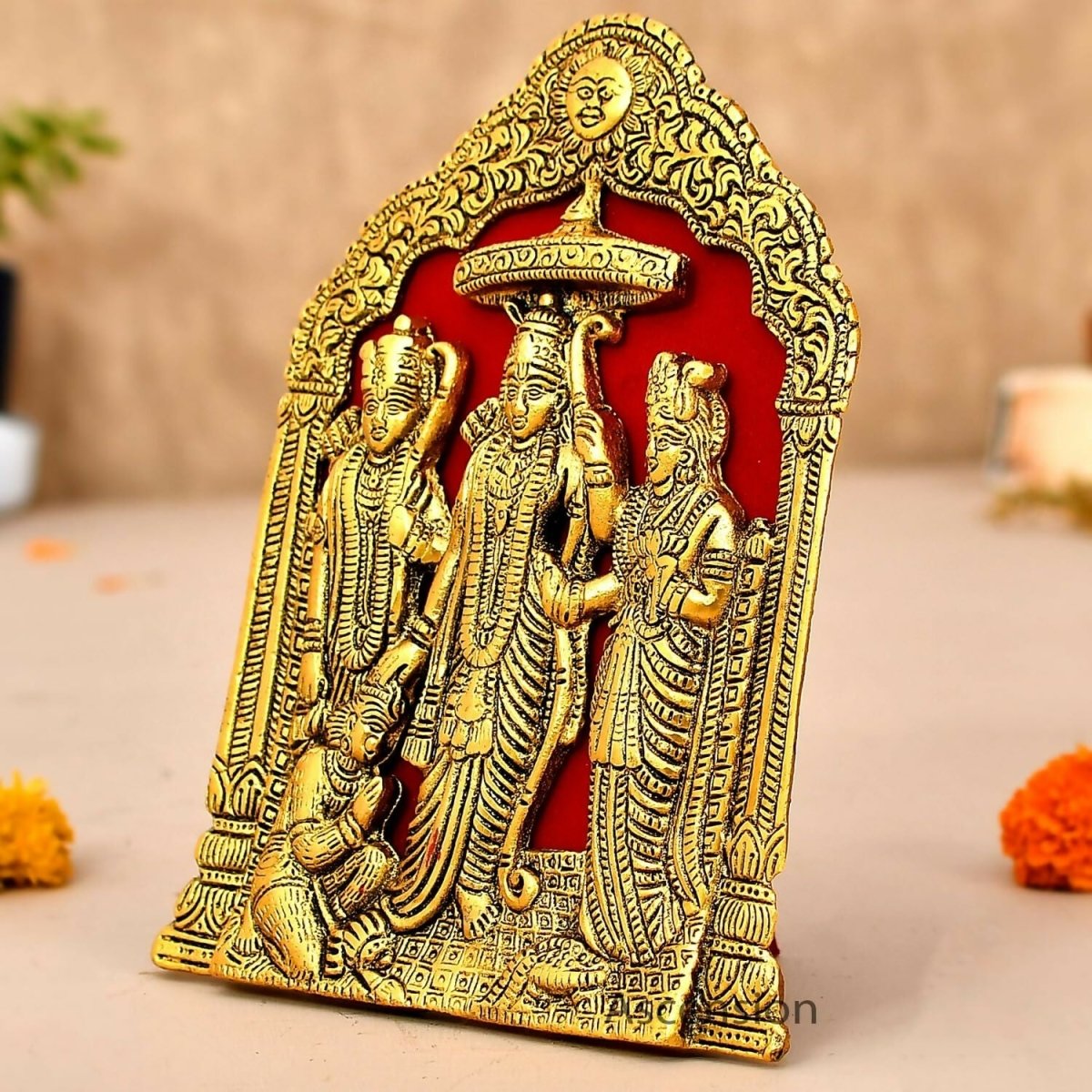 Ascension Metal Plated Ram Darbar Wall Hanging