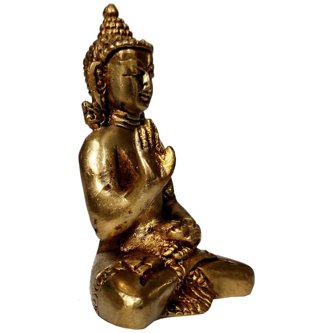 Purpledip Brass Idol Preaching Buddha