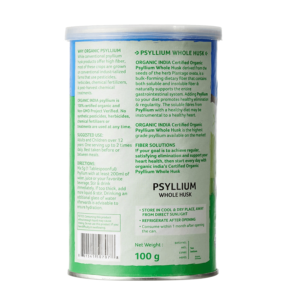 Organic India Psyllium Husk 100 Gram