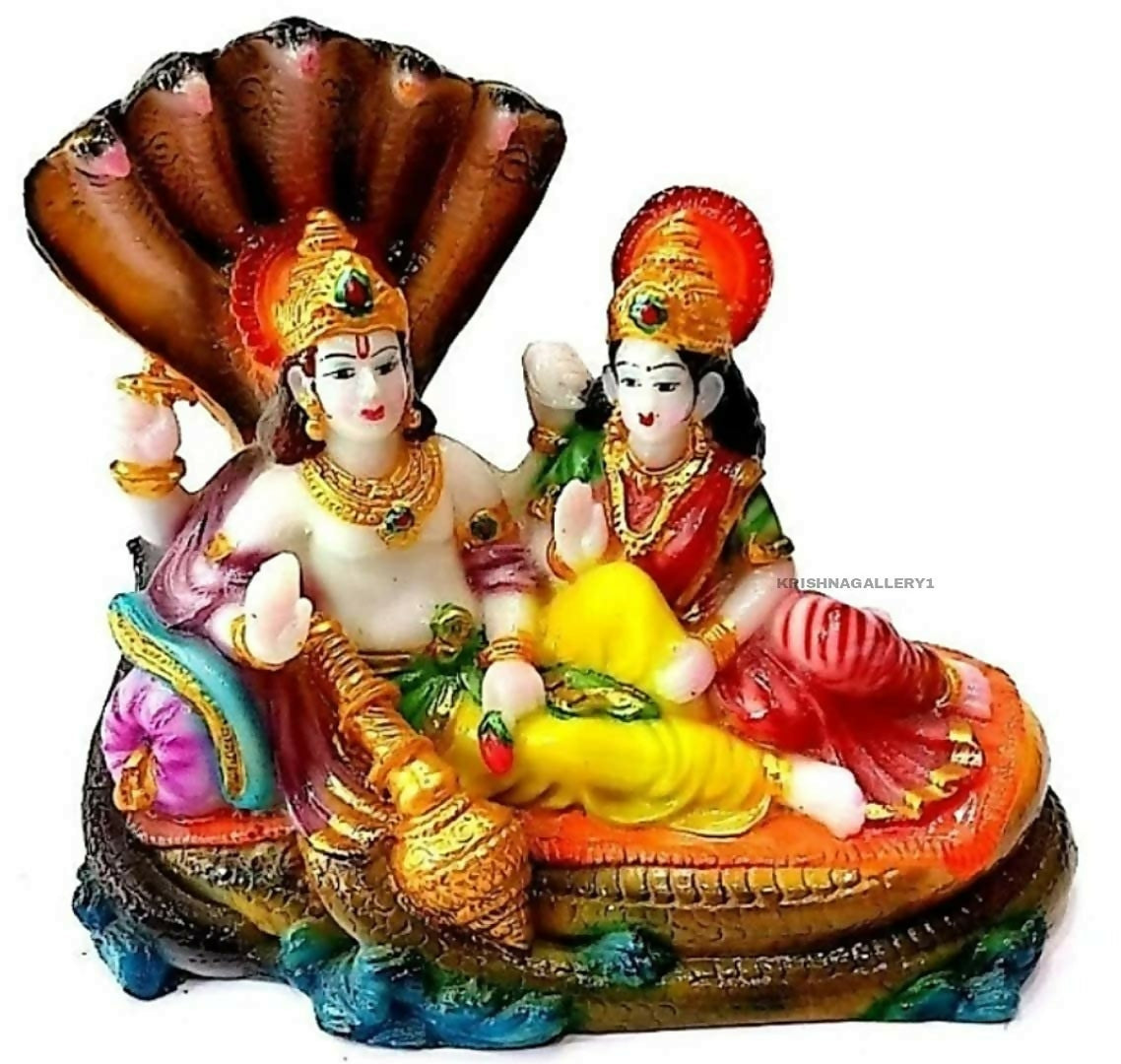 Krishnagallery1 Lord Vishnu Laxmi Murti Statue